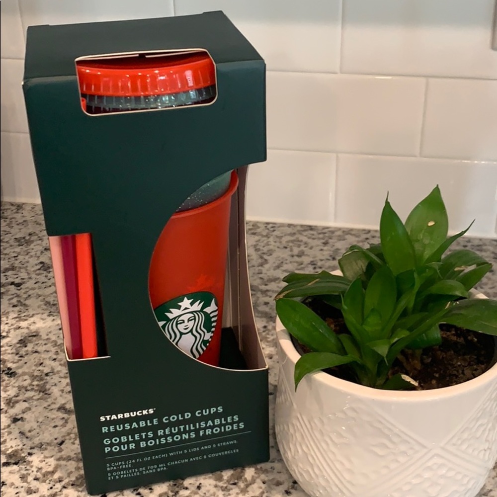 STARBUCKS 2020 Holiday Sparkly Cold Cups